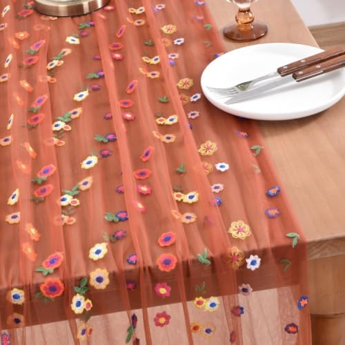 6 Pack Flower Table Runner Floral Daisy Fall Wedding Birthday Party Decor - Image 3