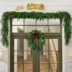 TQRR 2Pcs 9FT Norfolk Pine Garlands, Realistic Greenery Christmas Garland - Image 3