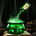 Translucent Witch Cauldron Magic Floating Potion Bottles & Mist Maker by MEADIN