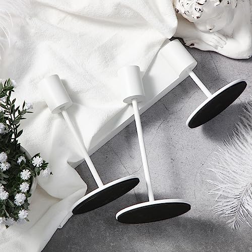 Sieral Candle Holders Bulk Taper Candlesticks Holders Set Modern Decorative Metal Candelabras for Wedding Anniversary Home Dinning Table Centerpiece Xmas Party Decor(Matte White,24 Pcs) - Image 2