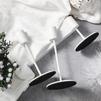 Sieral Candle Holders Bulk Taper Candlesticks Holders Set Modern Decorative Metal Candelabras for Wedding Anniversary Home Dinning Table Centerpiece Xmas Party Decor(Matte White,15 Pcs) - Image 5