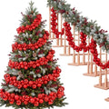 Silipull 5 Pcs 2.3 ft Large Christmas Ball Garland Ornaments, Red by Silipull