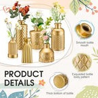 Yaomiao 30 Pcs Glass Bud Vases Centerpieces, Gold Series - Image 4