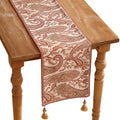 ISAENNE Designer French Linen Table Runner,71"x12"-Chauffrey A by Isaennehomedecoration