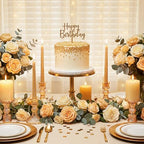 Sieral 24 Pcs Gold Taper Candle Holders 4'' Tall Candlestick Glass Holders Bulk Crystal Decorative Stand Wedding Stick Holder for Anniversary Party Dining Table Festival Decor - Image 4