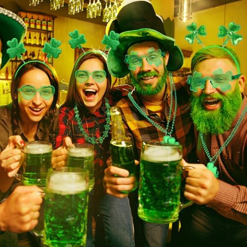 Crowye 36 Pcs St. Patricks Day Party Favors Bulk Sets, Clover - Image 5