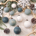 Yunlly 18pcs Neutral Christmas Ball Ornaments Shatterproof Xmas Tree Decor - Image 4
