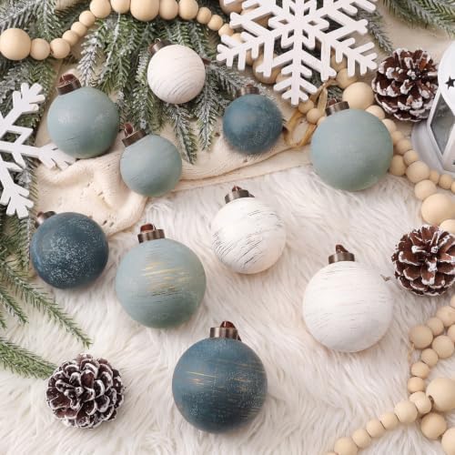 Yunlly 18pcs Neutral Christmas Ball Ornaments Shatterproof Xmas Tree Decor - Image 4