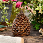 Sungmor Cast Iron Pinecone Candle Holder - Decorative Tealight Lantern - Image 2