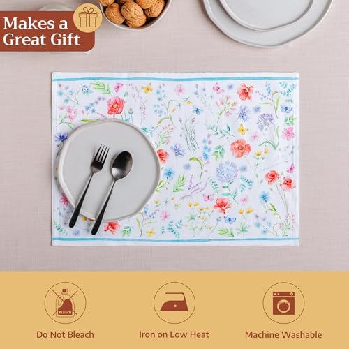 Maison d' Hermine Placemats Set of 4 Reusable 100% Cotton (13"x19") - Image 5