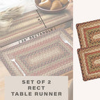Homespice Gingerbread Jute Braided Table Runner, Rect 8x28 Set of 2 - Image 2