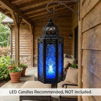 Vela Lanterns Decorative Indoor Moroccan Candle Holder, Cobalt, M, 6-Pack - Image 5