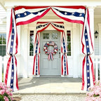 4th of July Decorations - 20 Ft American Flag Bunting Red White Blue USA Patriotic Flag Banner for Porch Door Outdoor Decor (2 Pack) by WelcometoAOLIUP