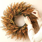 28" Fall Wreath for Front Door, Large Artificial Autumn Decor - Image 6