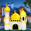 Gemscream 5.9FT Ramadan Inflatable Outdoor Decorations Moon Eid Mubarak Inflatables Blow up Muslim Holy Celebration Decor with LED Lights Muslim Islamic Blow up for Holidays Yard(Classic) by Gemscream