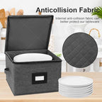 China Storage Containers Hard Shell, 12" Plates Storage Box for Dishes - Image 2