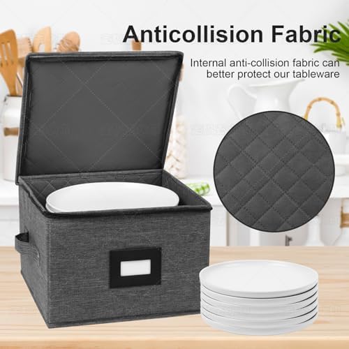 China Storage Containers Hard Shell, 12" Plates Storage Box for Dishes - Image 2