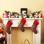 Wonderjune 6 Pcs Christmas Stocking Holders for Mantle, Snowman - Image 5