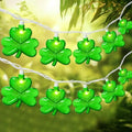 20 LED Clear Green Shamrock String Lights, 12FT St Patricks Day Lights String Outdoor Waterproof with 20 LED Light for Rish Shamrock St Patrick's Day Party Indoor Home Window Porch Garden Decorations by PASUTO