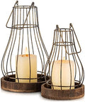 Romadedi Lantern Rustic Farmhouse Decor, Set of 2 by ROMADEDI