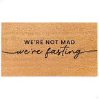THEODORE MAGNUS Eid Door Mat – Coir Doormat for Outdoor Entrance, Durable Welcome Mat with Non-Slip Backing, Perfect for Front Door and Entryway - Outdoor/Indoor - Not Mad, Fasting - 17" x 30" by TheodoreMagnus
