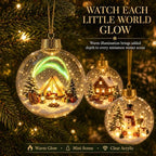 Glowing Christmas Story Ornaments, 9-Piece Light Up Mini Scene Set (Set D) - Image 3