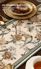 ISAENNE Designer French Linen Table Runner,87"x12"-Murad A - Image 4