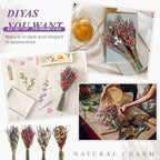 Layhit 8 Pack Large Size Boho Dried Flowers 15-17 Inch, Lavender - Image 5