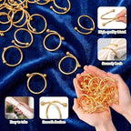 50 Pcs Gold Spiral Napkin Rings Bulk Metal Napkin Holder Buckles - Image 3