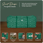 Covermates Christmas Tree Cinch Bag, 48" W x 20" D x 20" H, Green Snowflake - Image 4