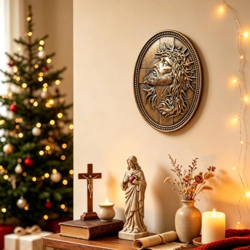 Vintage Jesus Cross Wall Decor,Cross Wall Art,Jesus Decor,Vintage Wall Art - Image 6