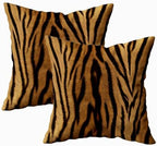 TOMWISH Tiger Skin Print Throw Pillow Cover 26x26 Inch Set of 2 by HOMEDECOR