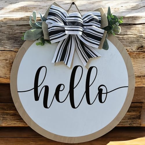 Classroom welcome sign Teacher door sign Gift for Teacher (UV64-Hello two layer, 11'' Width) - Image 3