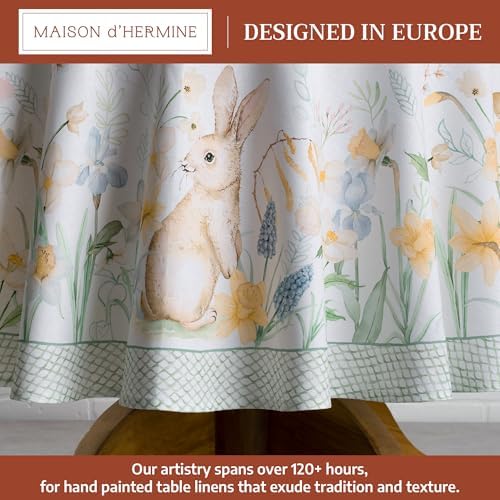 Maison d' Hermine Table Cloth Round Table Reusable 100% Cotton 69" Diameter - Image 2