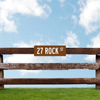 Custom Street Sign, Personalized Novelty Road, Blue Background, Christmas - Image 5