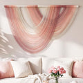 Tempospark Large Macrame Wall Hanging, 59x39 Inch Boho Wall Hanging, Macrame Wall Art Hand-dyed Ombre Design for Bedroom Living Room Apartments Entryways, or Above Bed by Tempospark