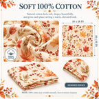 24 Pcs Thanksgiving Autumn Leaves Fall Cloth Napkins 18'' x 18'' - Image 3