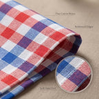 Urban Villa Cloth Napkins July4th 20x20 (Set of 12) Red/Blue - Image 5