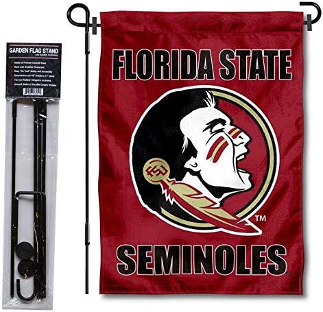 Florida State FSU Noles Garden Flag with Stand Holder by CollegeFlagsandBannersCompany