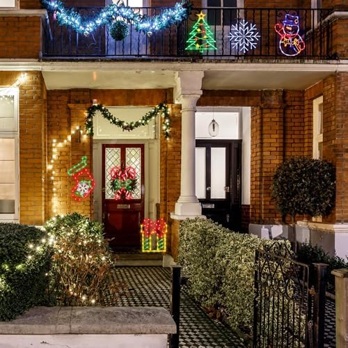 TRWYMZ Christmas Decorations - 16" Christmas Window Silhouette Lights - Image 5