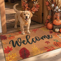 Ileading Fall Door Mat 24"x36", Non Slip No Shedding Faux Coir Mat Porch by Ileading