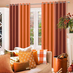 KOUFALL Burnt Orange Fall Blackout Curtains for Living Room 2 Panels Set Black Out Curtain 84 Inches Long Window Autumn Decor Room Darkening Curtains for Bedroom Dining Room Drapes 84 Inch Length - Image 4