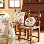 ISAENNE Designer Linen Throw Pillow Cover,Set of 2,Diameter 16"-Helena D - Image 7