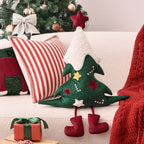 Christmas Tree Shaped Pillow 30x21 Plush Xmas Throw Pillow - Image 2