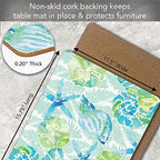 Isla Mona Coast Boxed Set of 4 Premium Hardboard Placemats - Image 5