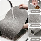 homing Heat Resistant Oval Placemats Set of 8, Light Grey - Image 5