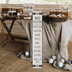 No Soliciting Wood Porch Sign 8inx48in Tall Wood Go Away Frame Vertical Leaner Farmhouse Large Do Not Disturb Sign for Front Door Deck Patio or Wall Decorations - Image 5