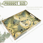 Spsyrine Plastic Serving Tray with Handles for Coffee Table, Acanthus - Image 3