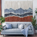 Tiamon Boho Wall Decor - 59''W x 35.4'' L Macrame Wall Hanging Dip-Dye Large Tapestry Art for Home Bathroom Farmhouse Bedroom Living Room Office Natural Modern Rustic Decoration by Tiamon