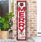 KH Sports Fan Arkansas State Red Wolves Holiday Porch Leaner, 11x46 Inches, Red Wolves Outdoor Christmas Sign; Display Some Holiday Cheer with This Arkansas State Red Wolves Christmas Sign - Image 2